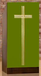 Serweta na lektorium haftowana z dużym krzyżem