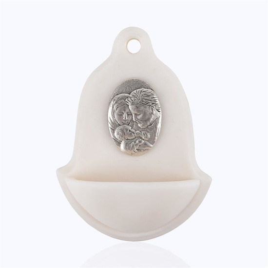 Kropielnica - Św. Rodzina - wklejka metalowa