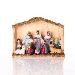 Szopka bożonarodzeniowa - 17 cm - Ceramico