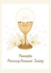 Kartka Braterska - Pamiątka  Pierwszej Komunii  Świętej