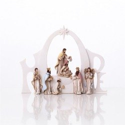 Szopka bożonarodzeniowa - świecąca - Bianco