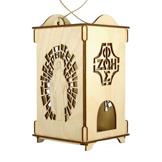 Lampion Oazowy adwentowy, drewniany