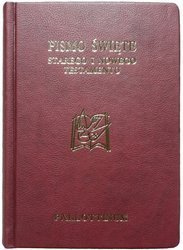 Biblia Tysiąclecia - Biblia Pielgrzyma - skóra ekologiczna, paginatory