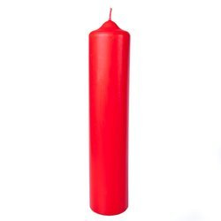 Świeca walec czerwona 31cm x 6,5 cm