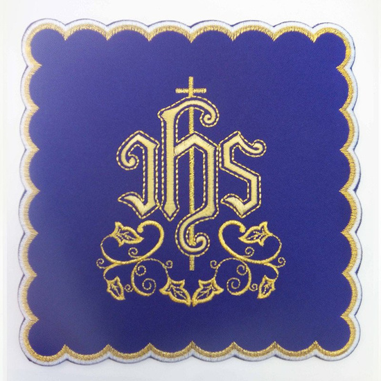Palka haftowana IHS Krzyż