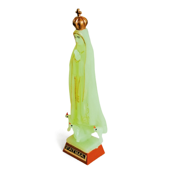 Figura Matki Bożej Fatimskiej - fosforyzująca 12 cm