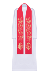 Stuła z klasycznym JHS oraz latoroślą