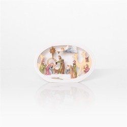 Szopka bożonarodzeniowa - świecąca - Bianco