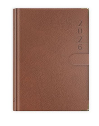 B6 LUX z zapinką 2026 - brązowy