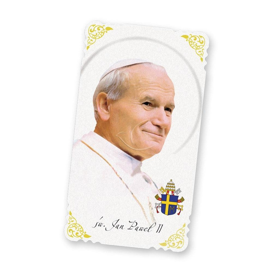 Obrazki sztancowane złote - św.Jan Paweł II