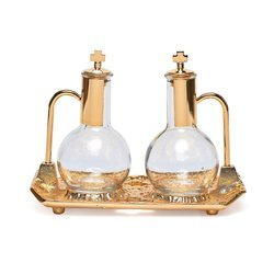 Ampułki na tacy - 100 ml pozłacana