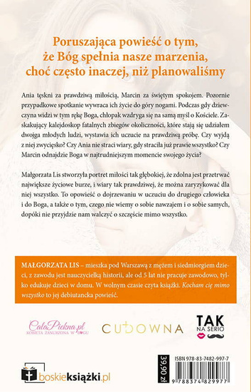 Kocham cię mimo wszystko. Powieść o cierpliwej miłości, która nigdy się nie poddaje 