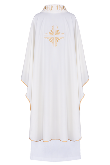 Ecru ornat haftowany