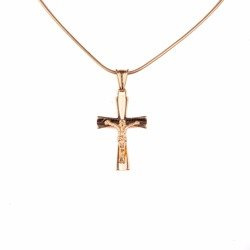 Srebrny krzyżyk - pozłacany