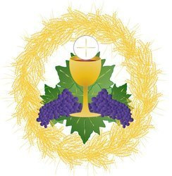 Kartka Braterska - Kielich z Hostią