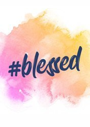 Kartka Braterska - #blessed akwarela róż