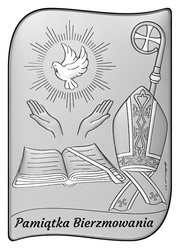 Obrazek Pamiątka Bierzmowania Duch Św. i Mitra