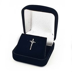 Pin do marynarki - krzyż - 1x2 cm