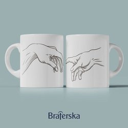 Kubek ceramiczny - Dłonie