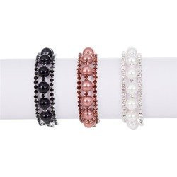 Bransoletka - dziesiątek różańca - Zirconi