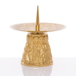 Lichtarz - mosiądz - 10 cm