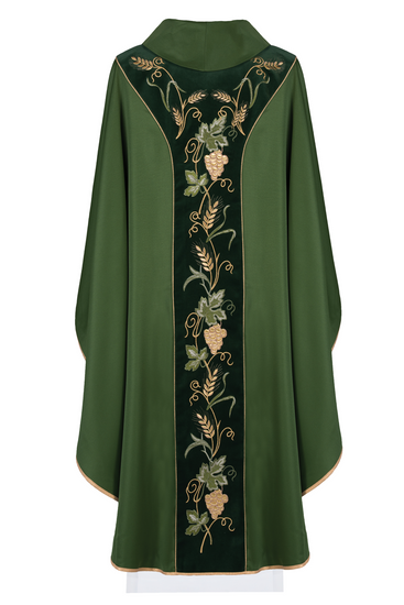 Ornat haftowany zielony