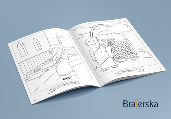 Z kredkami do nieba - kolorowanka