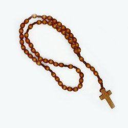 Różaniec - monastyczny ręcznie robiony - ciemny brąz