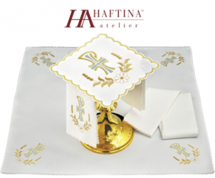 Bielizna kielichowa haftowana PAX z kłosami