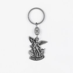 Brelok św. Michał Archanioł - satynowa powłoka