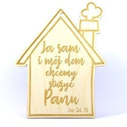 Zawieszka „Ja sam i mój dom chcemy służyć Panu”