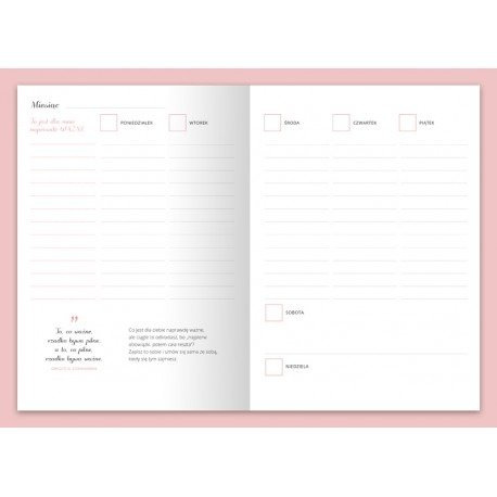 Jesteś piękna - planner