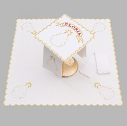 Bielizna kielichowa ołtarzowa bogato haftowana Gloria Choinka