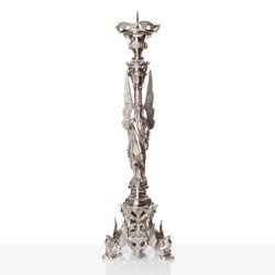 Lichtarz - mosiądz - nikiel - paschał - anioł - 110 cm