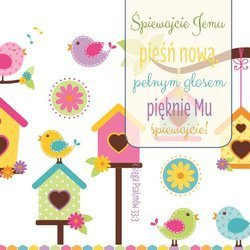 Podstawka korkowa - śpiewajcie Jemu pieśń nową