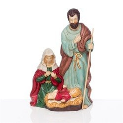 Szopka bożonarodzeniowa - Święta Rodzina - 16 cm - Ceramico