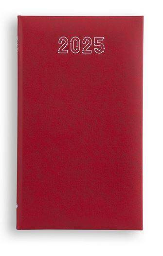 Terminarz tygodniowy STANDARD 2025 - czerwony
