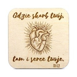 Podstawka „Gdzie skarb twój, tam i serce twoje”