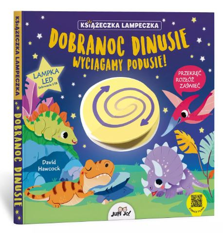  Dobranoc dinusie wyciągamy podusie! Książeczka lampeczka