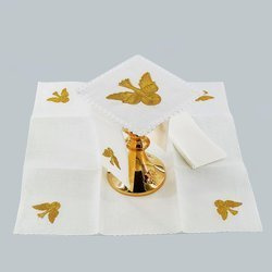 Bielizna kielichowa haftowana 100% len