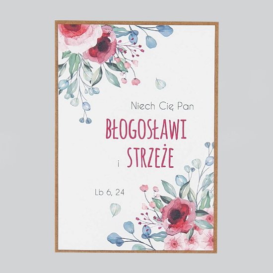 Kartka Niech Cię Pan błogosławi i strzeże