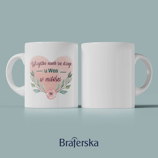 Kubek ceramiczny - Wszystko niech się dzieje u Was w miłości