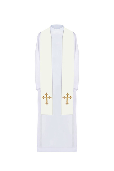 Stuła haftowana symbol Krzyż