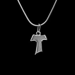 Srebrny krzyżyk Tau