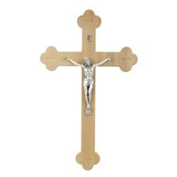 Drewniany krzyż Syjonu w kolorze naturalnym