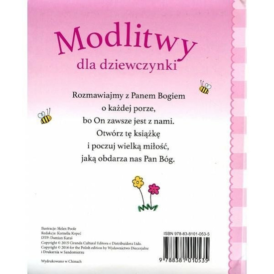 Modlitwy dla dziewczynki