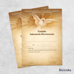 Pamiątka Sakramentu Bierzmowania