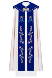 Kapa haftowana Maryjna z aksamitem