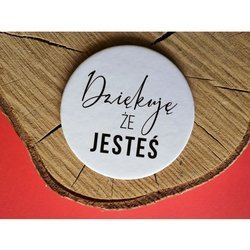 Podstawka korkowa okrągła - Dziękuję, że jesteś