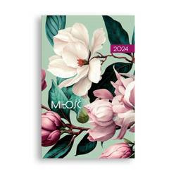 Kalendarz 2024- kieszonkowy Miłość - kwiatek